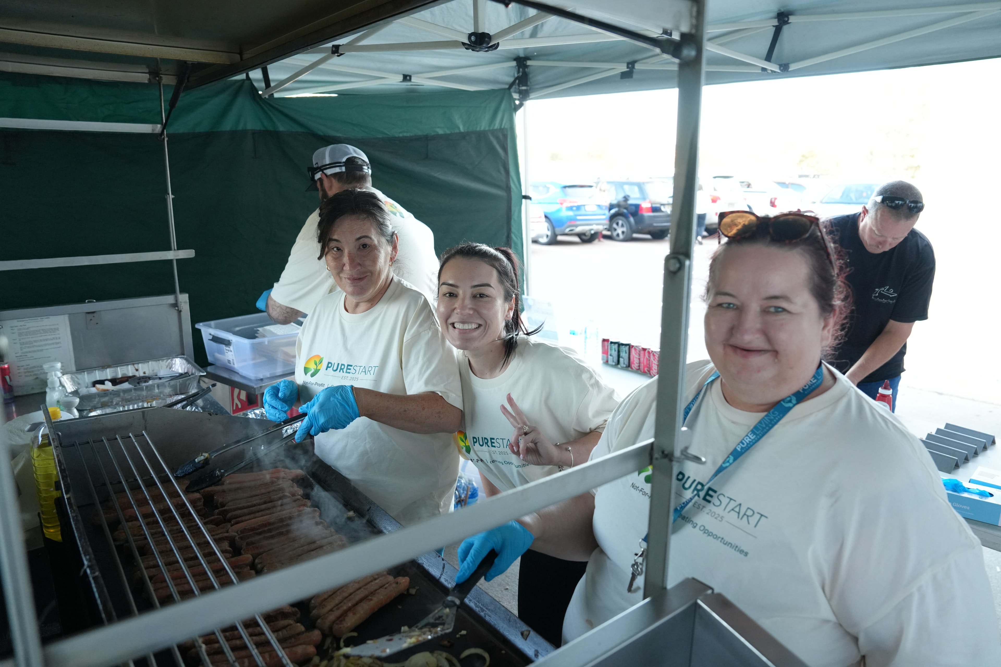 Pure Start team at the markets